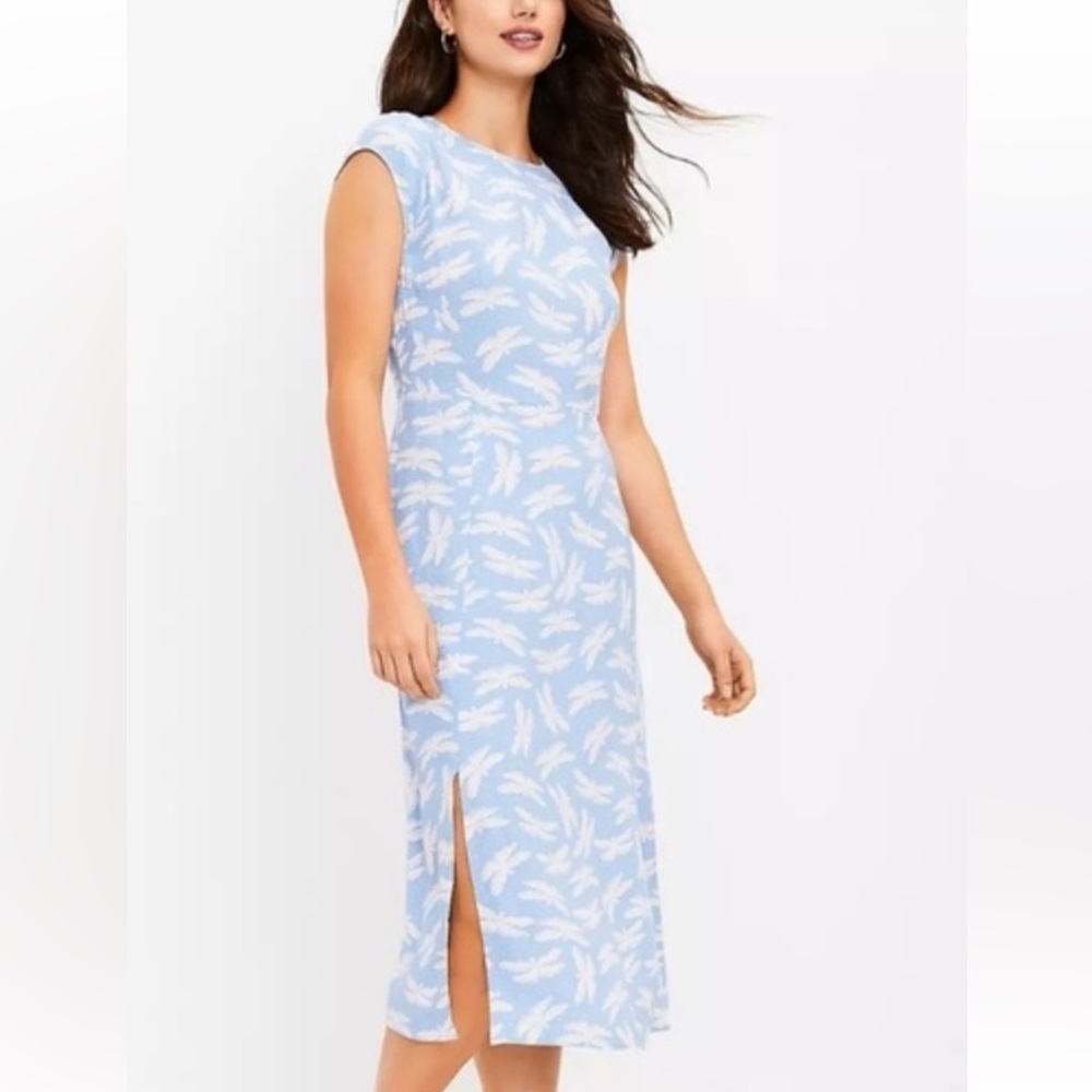 Loft dragonfly print dress